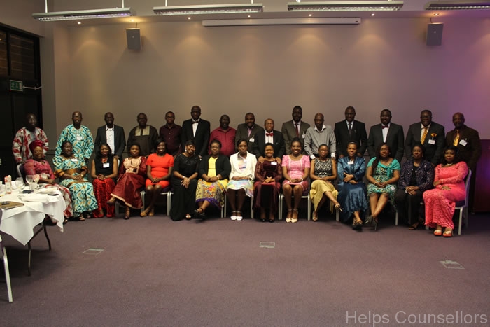 Guests and facilitators at the HELPS Counsellors Cleave 2015 event