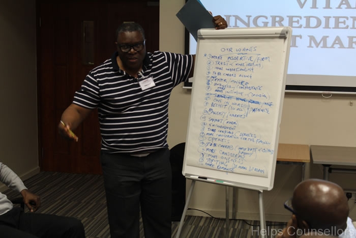 A moment from a HELPS Counsellors event