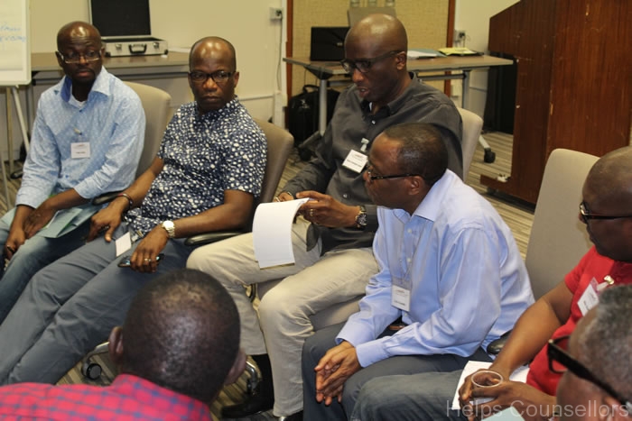 Guests and facilitators at the HELPS Counsellors Cleave 2015 event
