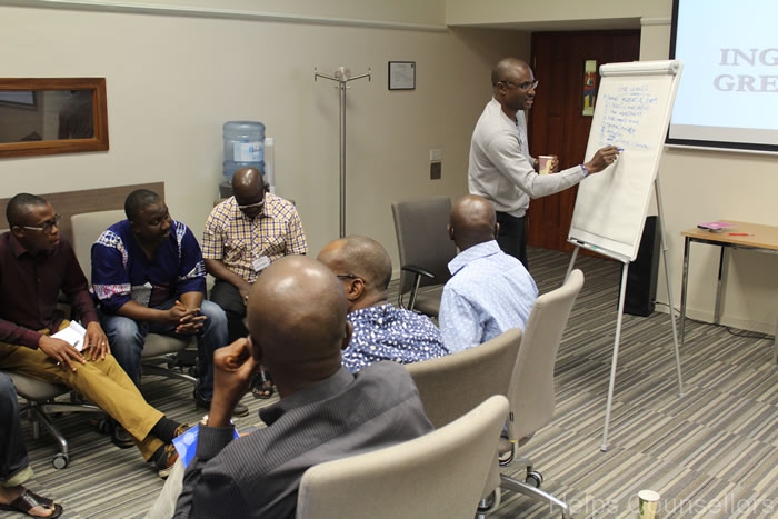 A moment from a HELPS Counsellors event