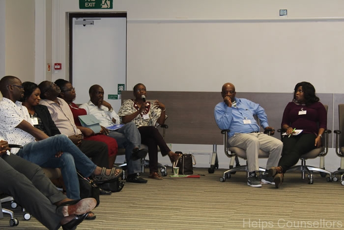 A moment from a HELPS Counsellors event